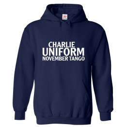 Charlie Uniform November Tango Funny Classic Unisex Kids and Adults Pullover Hoodie							 									 									